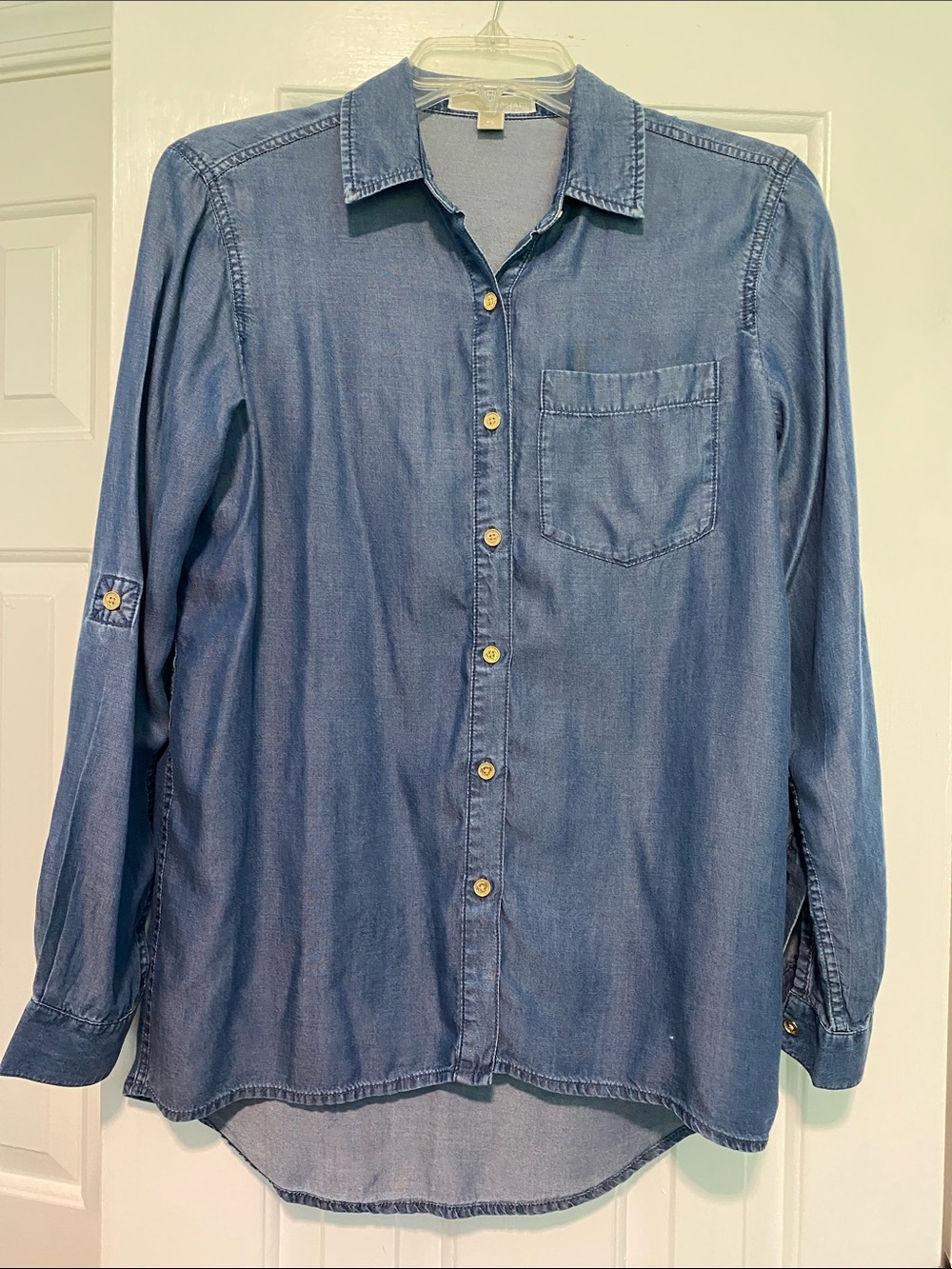 MICHAEL Michael Kors Blue Denim Button-Down Shirt